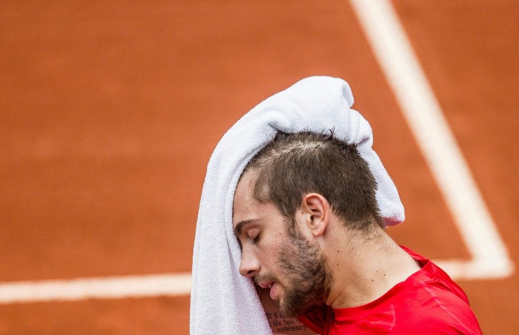 Borna Coric, seen here at February's Rio Open, has tested positive for coronavirus