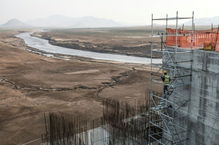 The Grand Ethiopian Renaissance Dam, pictured under construction in December 2019, will be Africa's largest hydropower plant