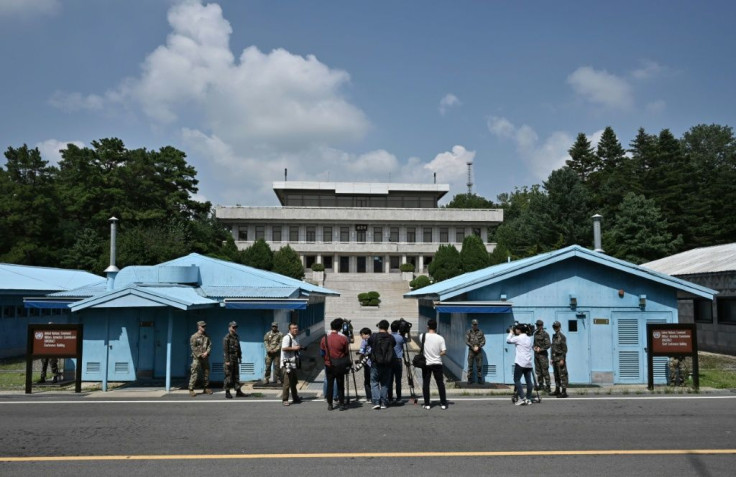 The Demilitarized Zone at the border between North and South Korea. Both sides still claim sovereignty over the whole peninsula