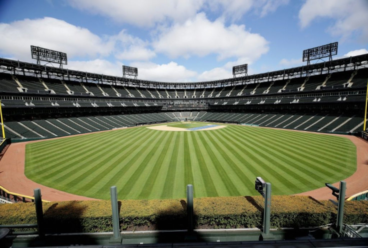 Guaranteed Rate Field, home of the Chicago White Sox, is seen in May 2020