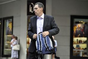 businessman business travel backpack