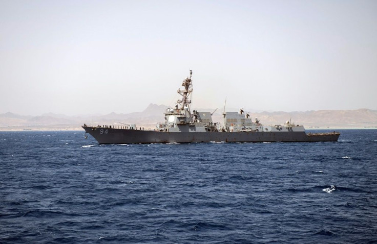 The US guided-missile destroyer Nitze -- seen here off Egypt last year -- entered waters that Venezuela considered its own