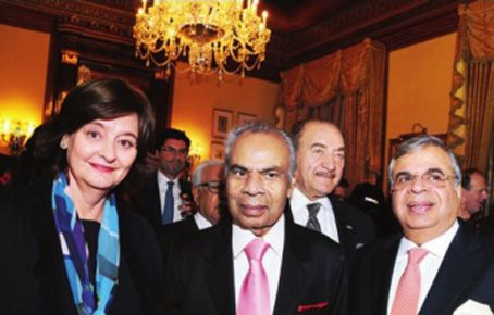 Cherie Blair, Shrichand Hinduja and Ashok Hinduja