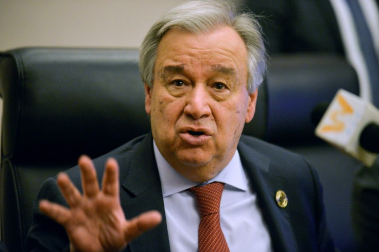 UN Secretary-General Antonio Guterres (pictured February 2020) called the cross-border humanitarian delivery program into Syria "a lifeline for millions of civilians whom the United Nations cannot reach by other means"