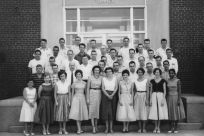 NASA has renamed its Washington headquarters for trailblazing black mathematician and engineer Mary Jackson (first row, far right) -- seen here in an undated photo from the US space agency