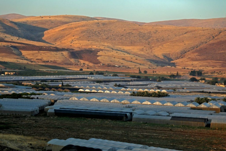 Palestinian farmlands in the village of Furush Beit Dajan in the Jordan Valley, more than half of Jordan's 10 million people are of Palestinian origin