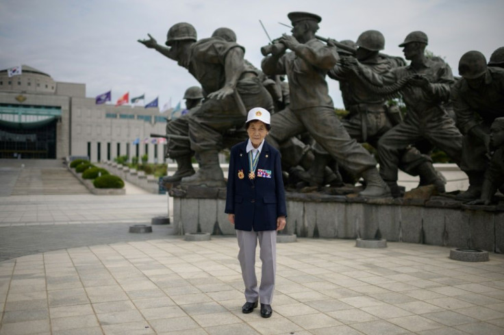 Park Ok-sun volunteered as a military nurse in the Korean War aged only 16, and says it still 'breaks her heart' to think about the soldiers she treated