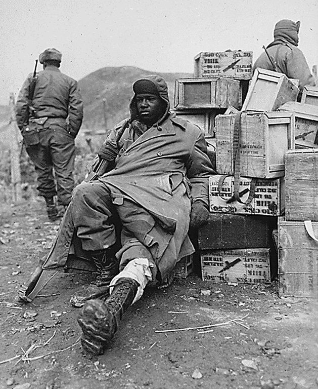 Seoul's defence ministry says 37,000 Americans troops died in the war -- this photo shows US Private First Class Edward Wilson of the 24th Infantry Regiment