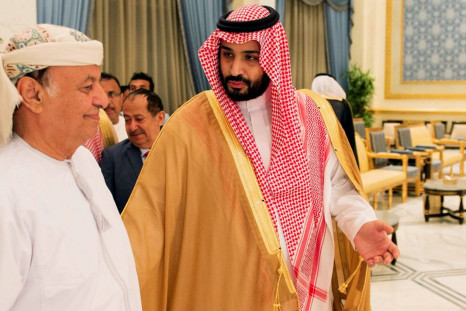 Crown Prince Mohammed bin Salman (right)