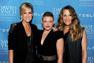 (L-R) Musicians Martie Maguire, Natalie Maines and Emily Robison of the Dixie Chicks, shown here on February 27, 2014, have dropped the "Dixie" from their name and are now simply "The Chicks"