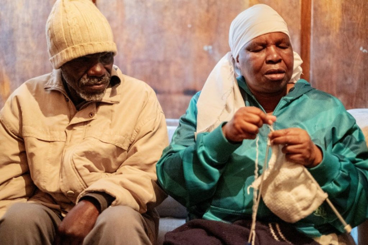 Enok Mukanhairi and his wife Angeline Tazira, who is also blind