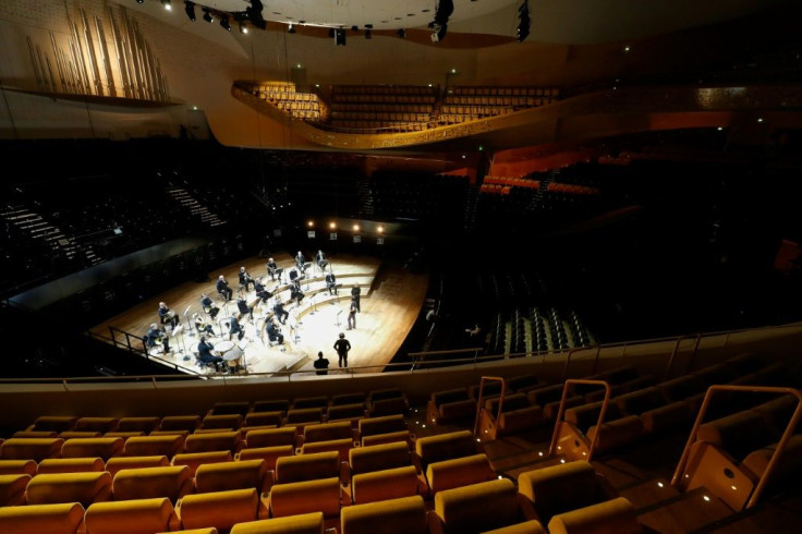 A closed-doors lockdown concert at the Philharmonie de Paris concert hall