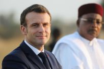 Sahel commitment: Macron alongside President Mahamadou Issoufou in Niamey last December