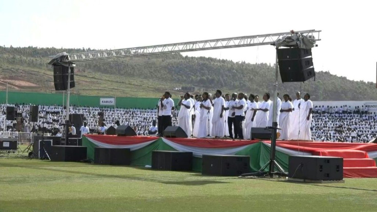 Mourners attend the state funeral of Burundi president Pierre Nkurunziza
