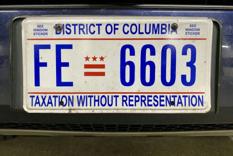 Residents of the US capital Washington, DC have no voting members representing them in Congress, prompting the city to print the revolutionary slogan "taxation without representation" on its license plates