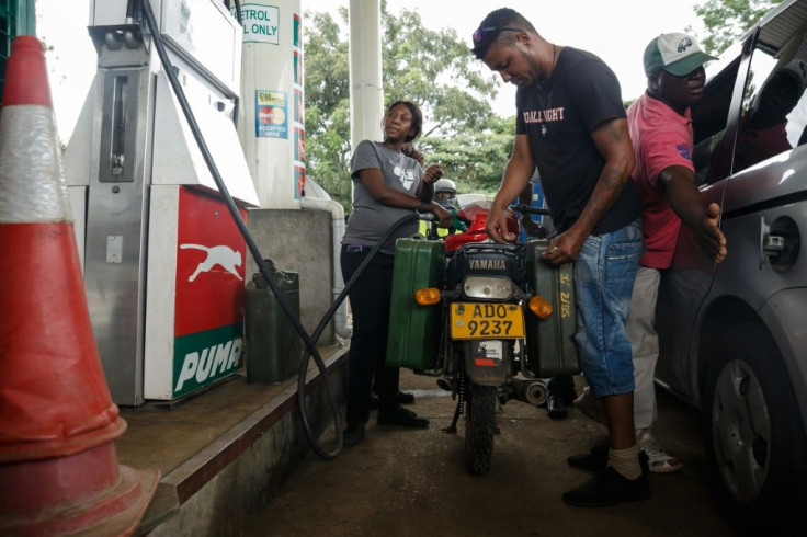 Fuel prices have soared again after Zimbabwe's currency plummeted in value under a forex auction system