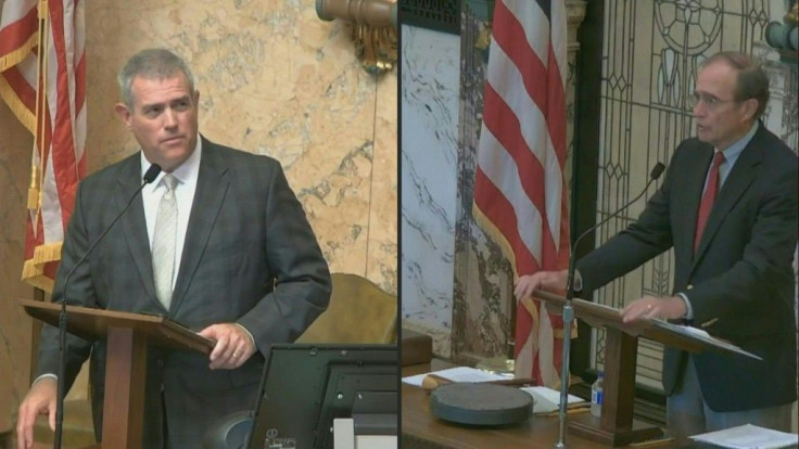 Lawmakers in the Mississippi House and Senate vote to remove the Confederate battle standard from the state flag
