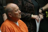 Joseph James DeAngelo Jr., pictured at his arraignment on April 27, 2018, has confessed to being the notorious "Golden State" killer and rapist who stalked California during the 1970s and 1980s