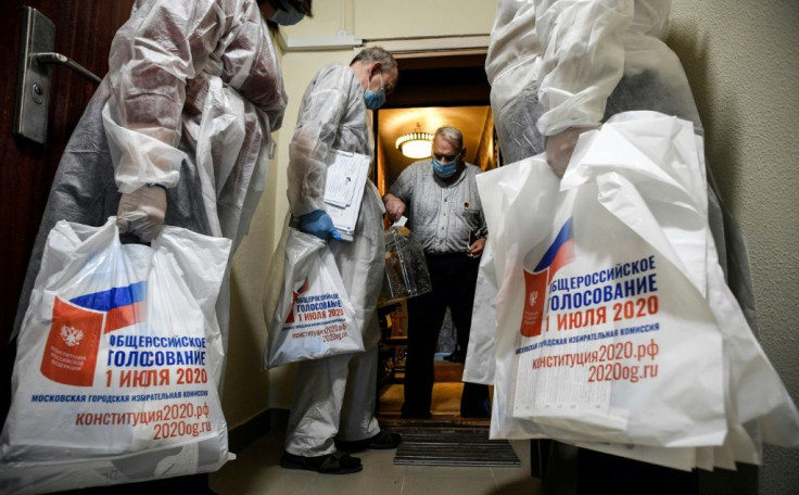 Russian election officials have been visiting vulnerable people with mobile ballot boxes