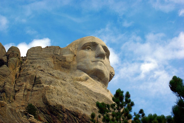 George Washington statues vandalized with red paint