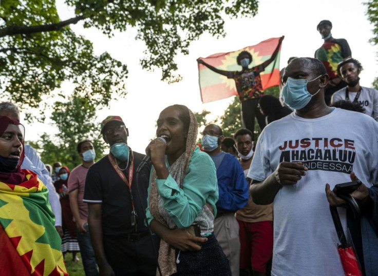 Oromo living in the United States have gathered in Minnesota to protest the death of musician and activist Hachalu Hundessa