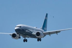 A Boeing 737 MAX aircraft landing earlier this week following a FAA recertification flight