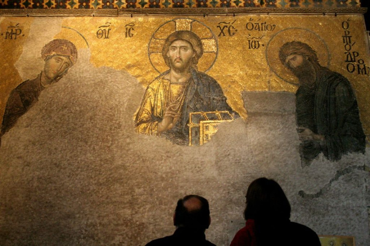 The mosaics of the Hagia Sofia betray its Christian origins