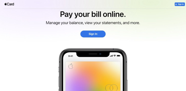 Apple Card website