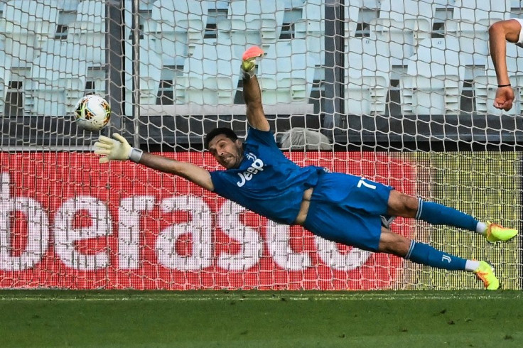 Buffon could not quite stretch enough to keep out Belotti's penalty