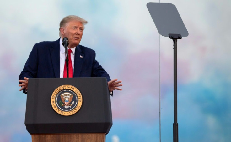 US President Donald Trump described his idea for a national park of "American heroes" while speaking on July 4, 2020, in the White House garden