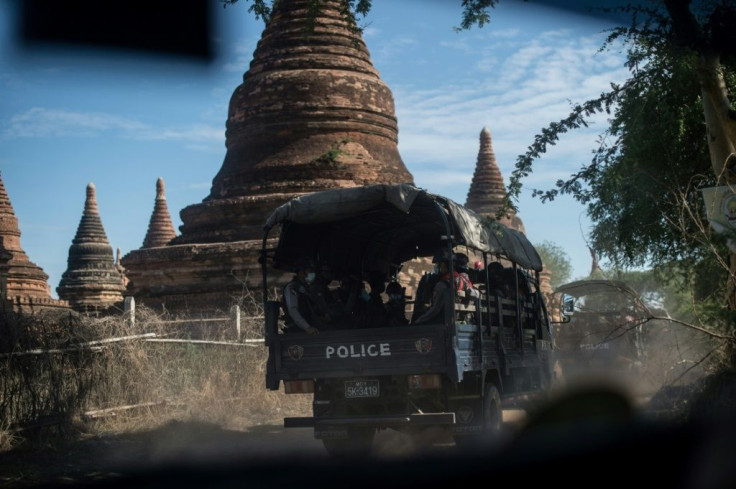 A squad of gun-toting police patrol Myanmar's sacred site of Bagan under the cover of night, taking on plunderers snatching relics from temples forsaken by tourists due to coronavirus restrictions