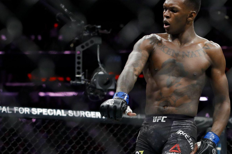 Israel Adesanya, current middleweight champion for UFC
