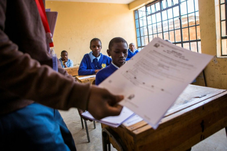 School's out: Primary and secondary pupils in Kenya have been told to return to class in January because of coronavirus