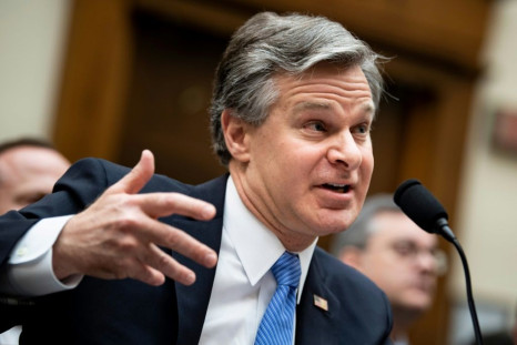 FBI Director Christopher Wray, seen here during a February 2020 congressional hearing, says that China has preferences in the US election