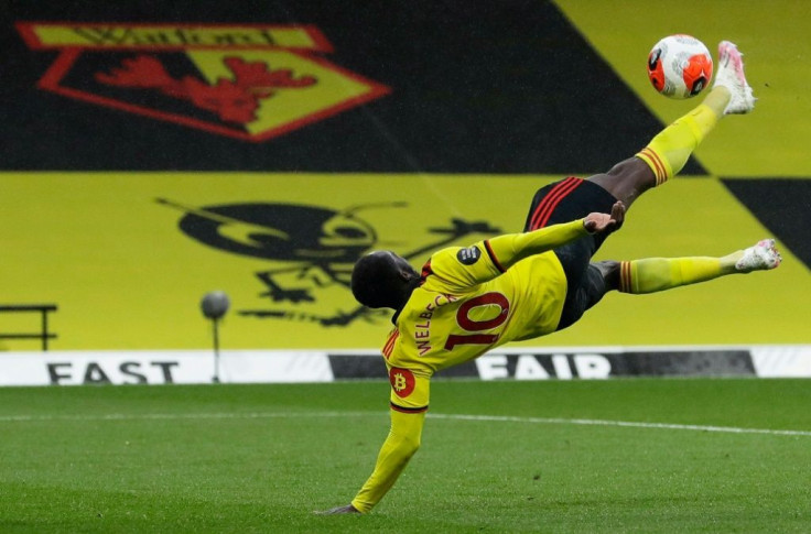 Danny Welbeck's overhead kick gave Watford victory over Norwich