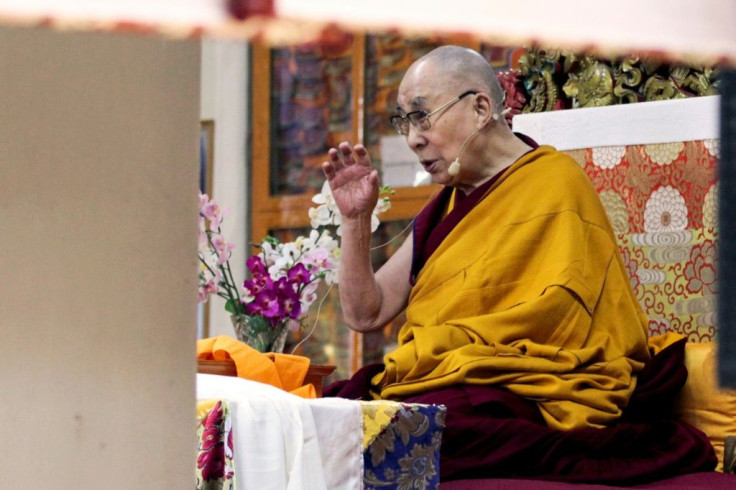 Tibetan spiritual leader the Dalai Lama, who has advocated greater autonomy in the Himalayan region, speaks at a temple in his home in exile in Dharamshala, India in November 2019