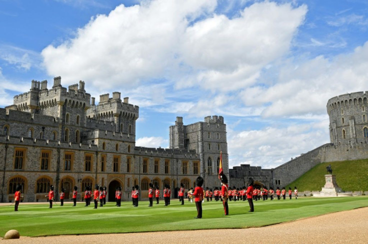 Guardsmen in ceremonies at Windsor Castle last month to mark the Queen's official birthday. The castle, which dates back to the 11th century, is reopening to the public after a long coronavirus shutdown