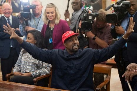 Rap superstar Kanye West, shown here in a White House meeting with US President Donald Trump in 2018, says he no longer supports Trump and that his own 2020 presidential run is for real