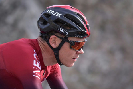 Chris Froome in action for Team Ineos in February 2020