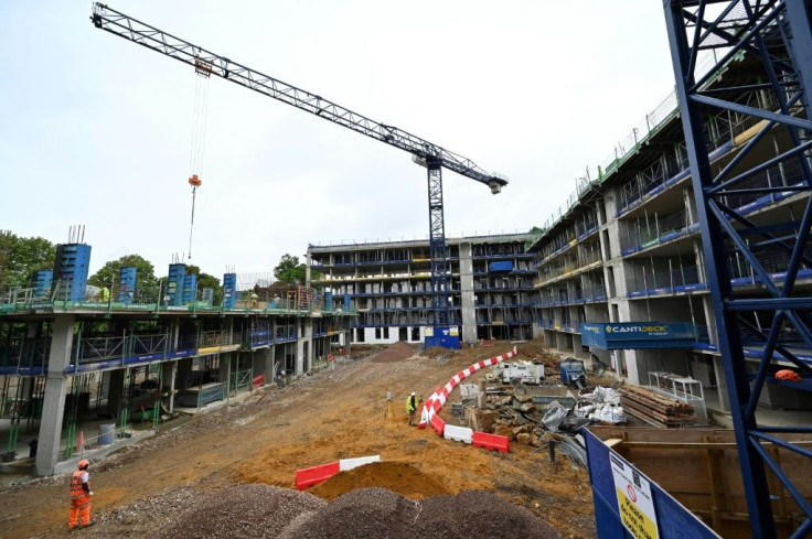 The lockdown to slow the spread of the novel coronavirus forced many construction sites to halt work