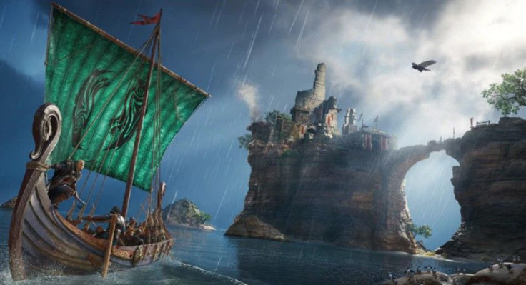 Eivor is seen leading an attack on a keep off the coast