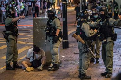 Police say around 600 officers were injured in last year's protests