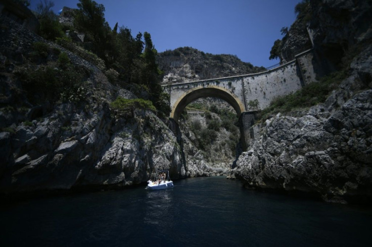 Visitors to Positano have been enjoying the experience without the usual crush