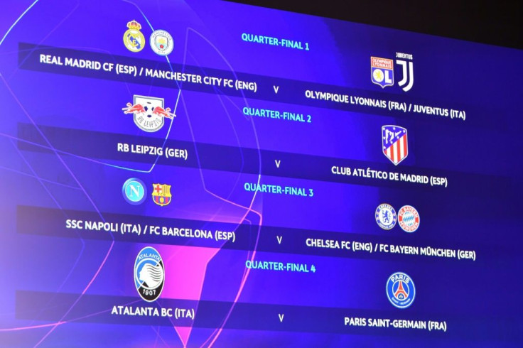 The line-up for the quarter-finals of the Champions League after Friday's draw at UEFA HQ in Switzerland