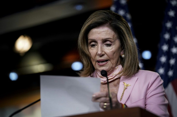 House Speaker Nancy Pelosi, seen on July 9, 2020, has denounced President Donald Trump's commutation of the jail sentence of close ally Roger Stone as 'staggering corruption'