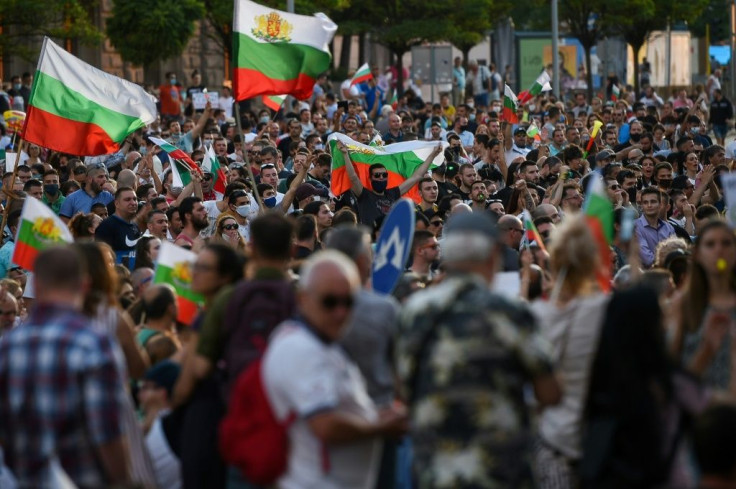 Protesters out on the streets of Sofia Saturday