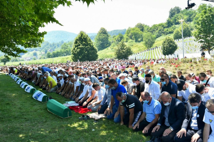 Bosnian Muslims marked the 25th anniversary of the massacre of Srebrenica
