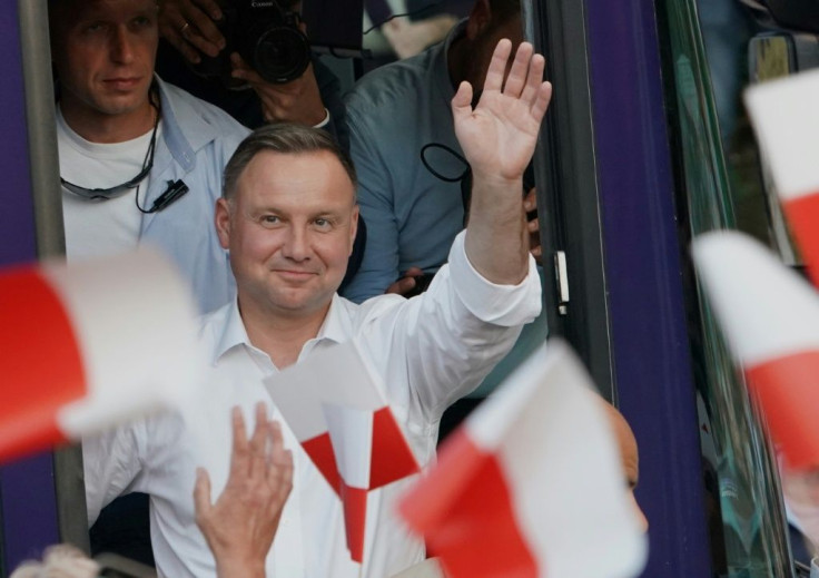 The incumbent Duda won the first round comfortably, but polls suggest the second-round vote will be close