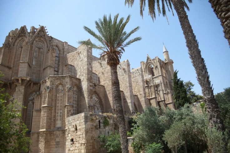 The Lala Mustafa Pasha mosque, also known as the Saint Nicolas cathedral, in the eastern port city of Famagusta, in the self-proclaimed Turkish Republic of Northern Cyprus