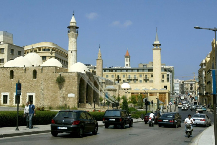 A 2004 file photo of Beirut's Al-Omari Grand Mosque